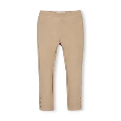 CH Camel Heather Button Cuff Pant