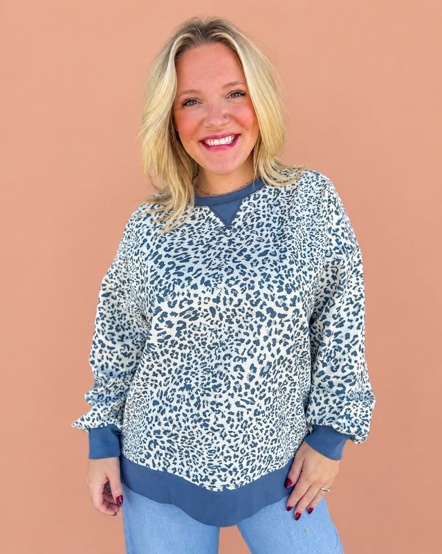 CH By The Way Leo Top-Denim Leopard