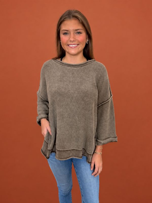 CH Comes Naturally Top-Dark Brown
