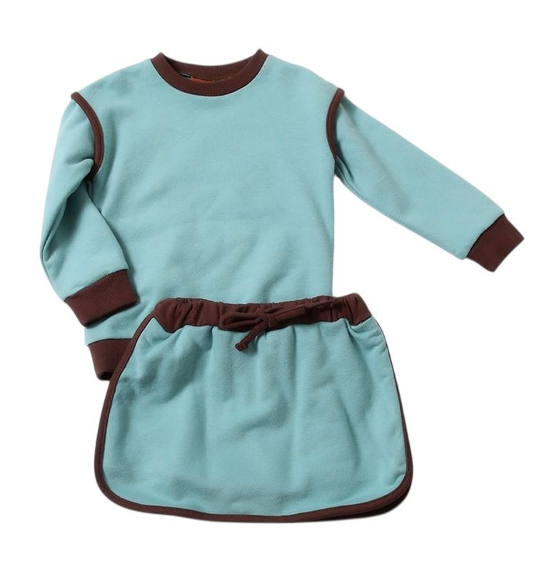 CH Josie Skort Set-Teal/Brown