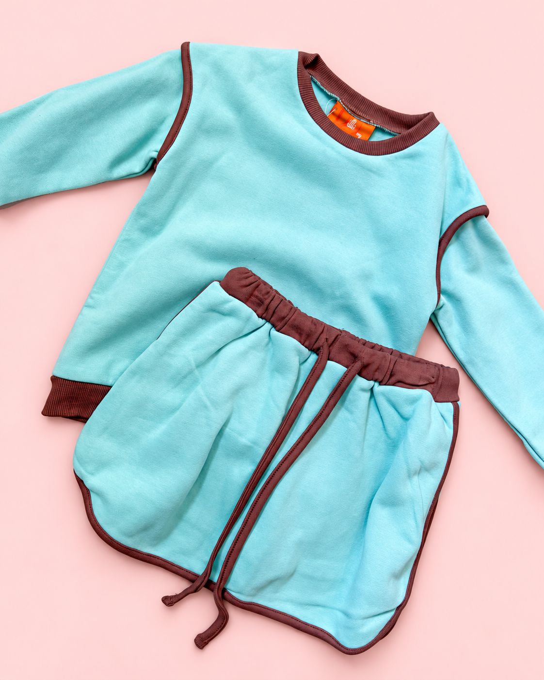 CH Josie Skort Set-Teal/Brown