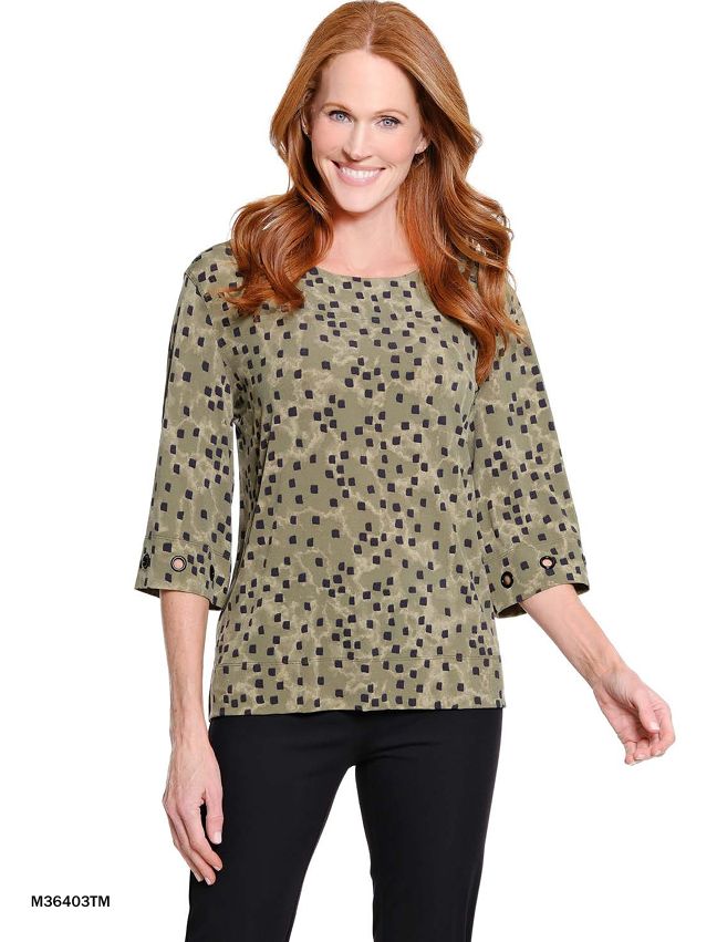 Olive Knit Top
