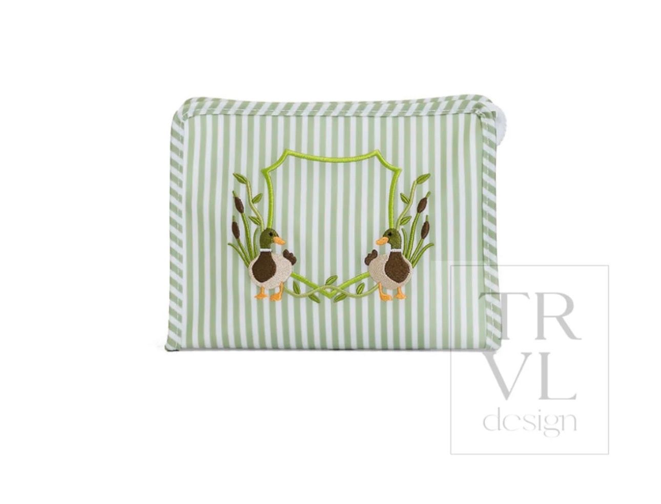 Roadie Medium Zip Pouch-Pimlico Duck-Sage