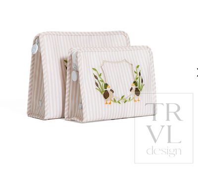 Roadie Medium Zip Pouch-Pimlico Duck-Sand