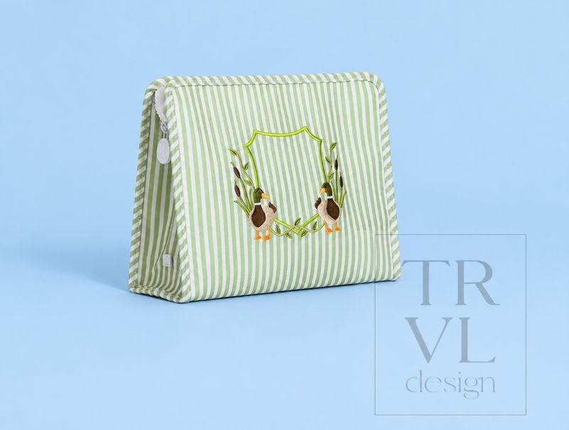 Roadie Large Zip Pouch-Pimlico Duck Sage