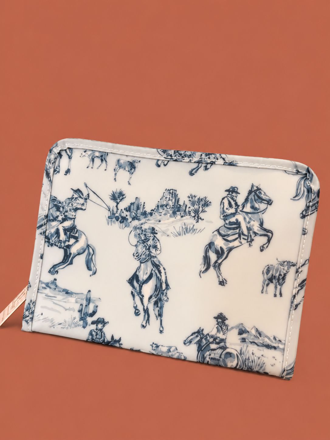 Roadie Medium Zip Pouch-Cowboy Toile