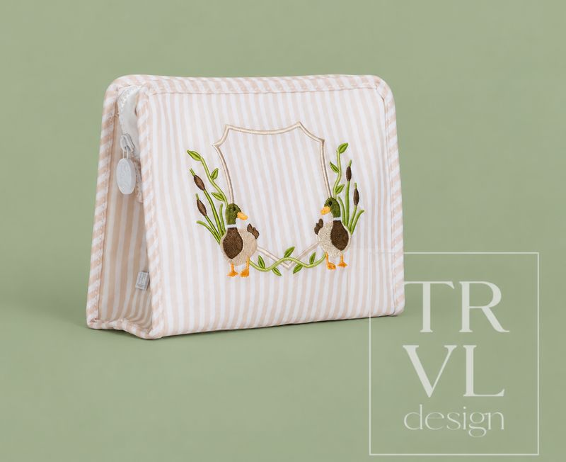 Roadie Large Zip Pouch-Pimlico Duck Sand
