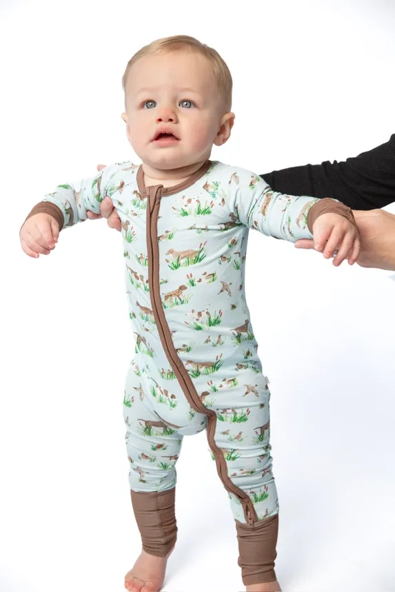 LS Zip PJs-Delta Dogs
