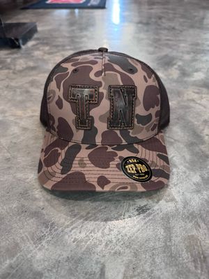 Old School Brown/Camo TN Letter Hat
