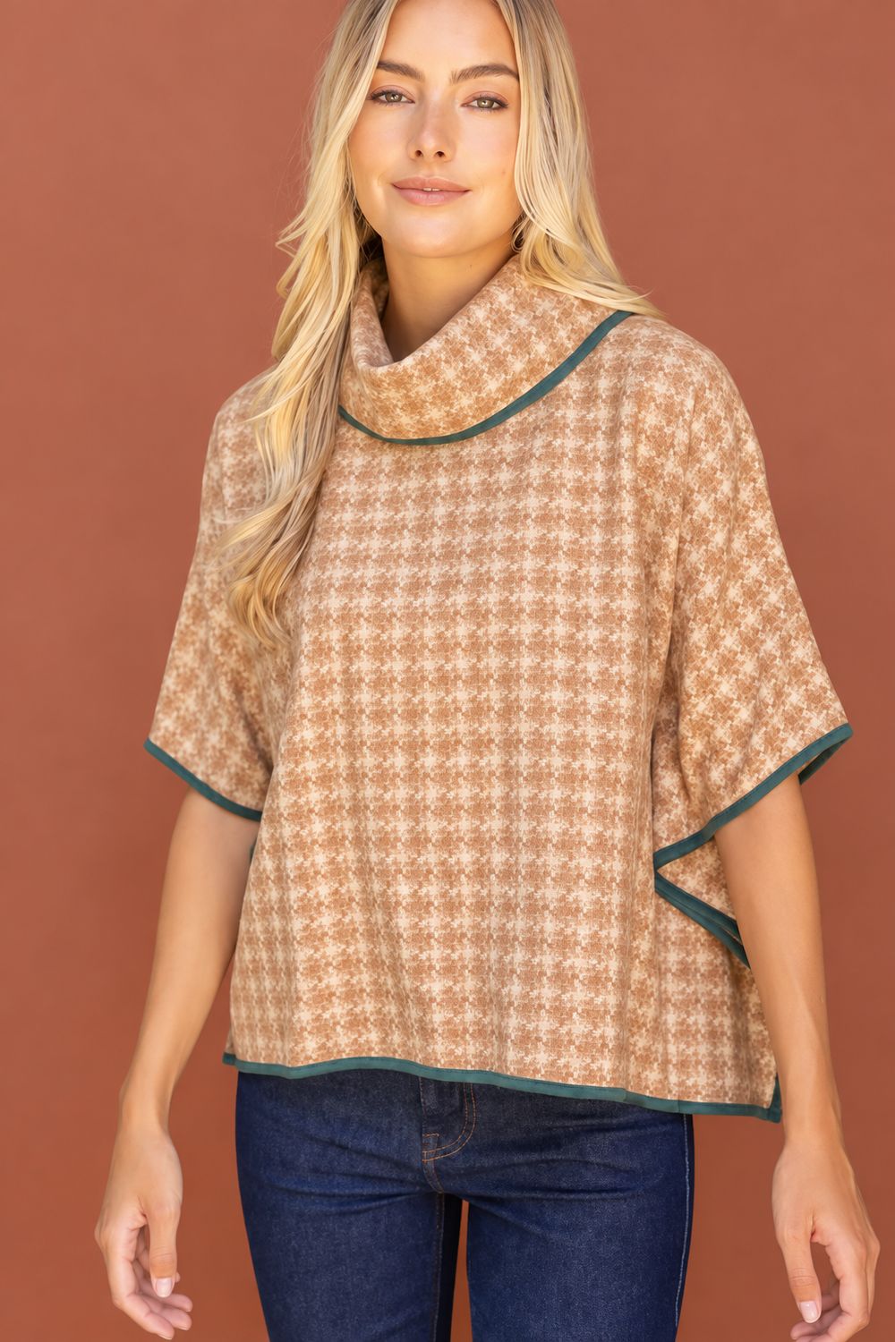 Falling For Fall Poncho Top
