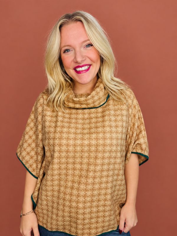 Falling For Fall Poncho Top