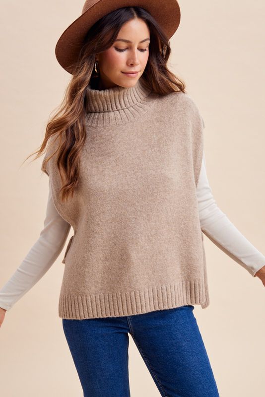 The Aimee Oatmeal Sweater Vest