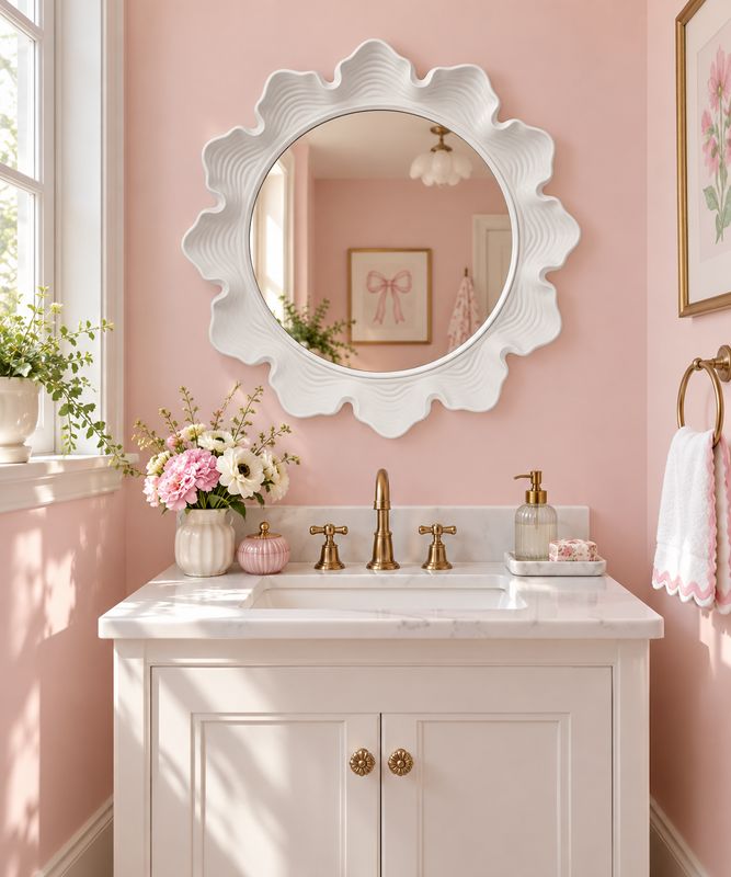 Scalloped Elegance Mirror
