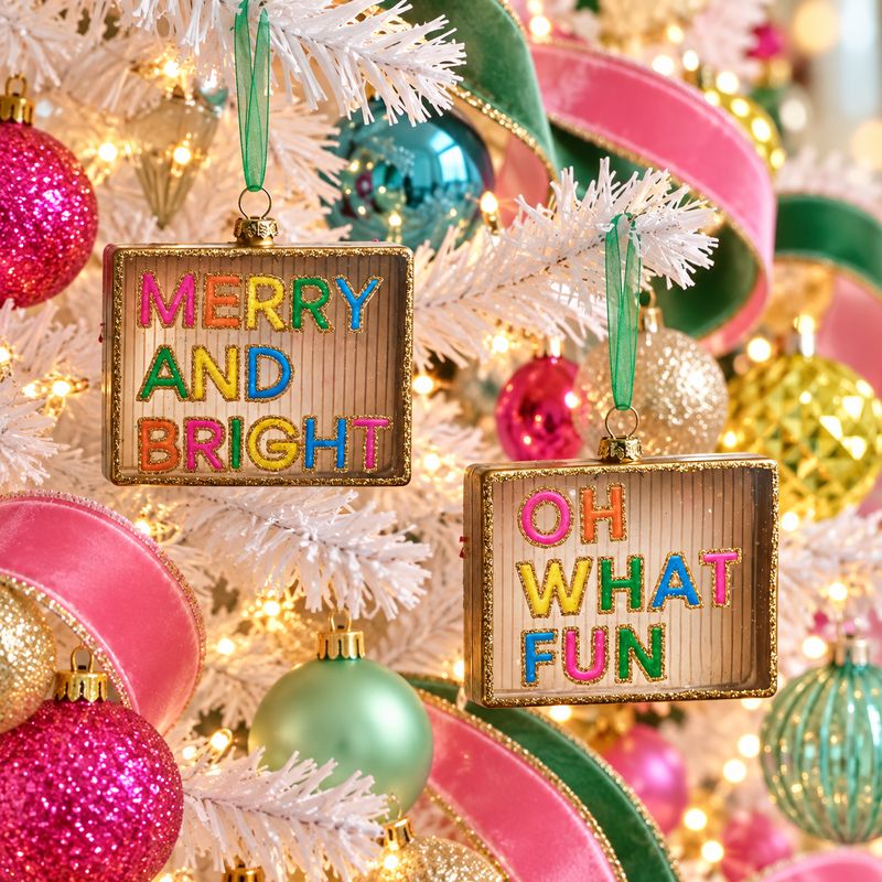4" Fun Neon Cookies Ornament-Oh What Fun