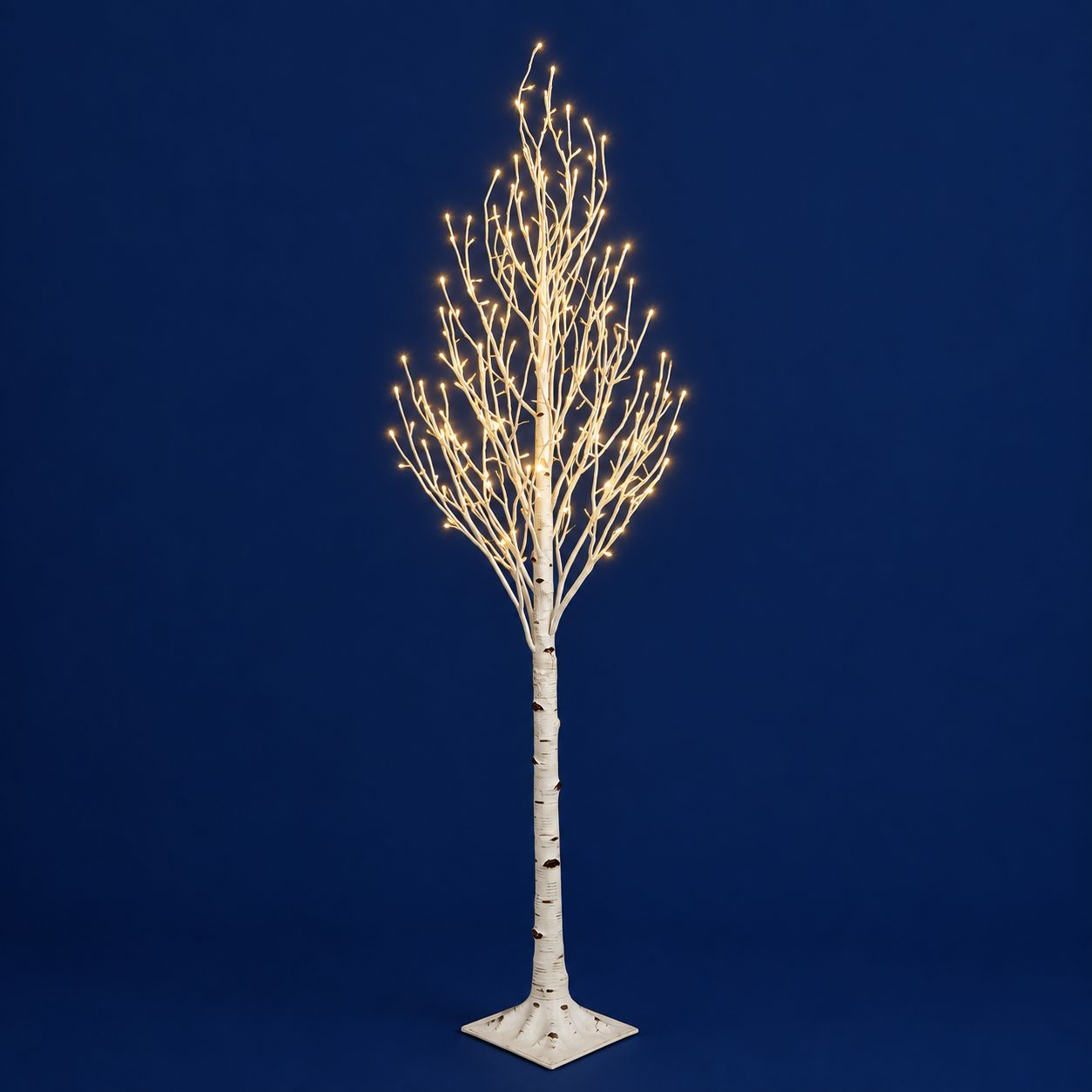 7' Lighted Birch Tree