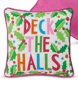 12" Deck The Halls Pillow