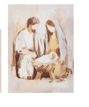 13.75" Nativity Wall Art-Family