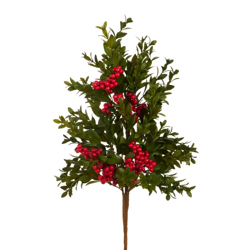 20" Greenery &amp; Berry Spray