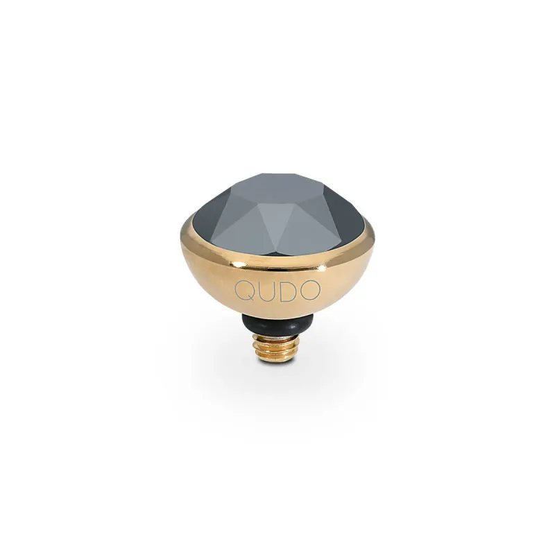 Bottone Top 10mm-Jet Hematite