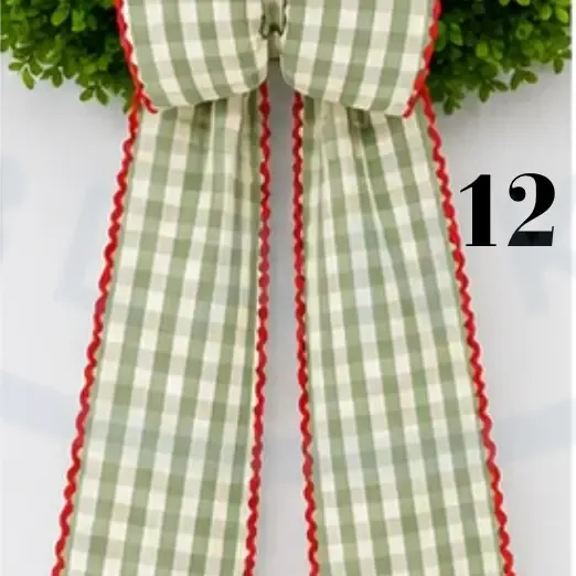 Merry &amp; Bright Wreath Sash #12