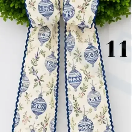 Merry &amp; Bright Wreath Sash #11