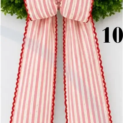 Merry &amp; Bright Wreath Sash #10
