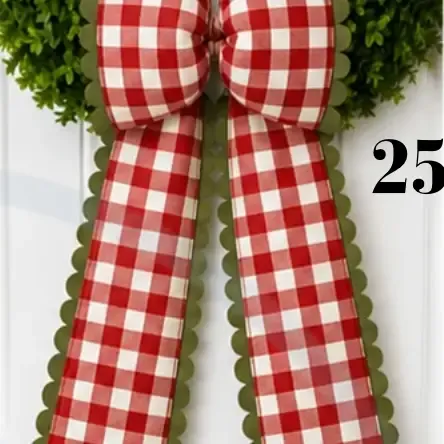 Merry &amp; Bright Wreath Sash #25