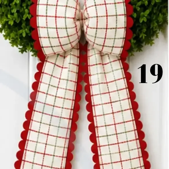 Merry &amp; Bright Wreath Sash #19