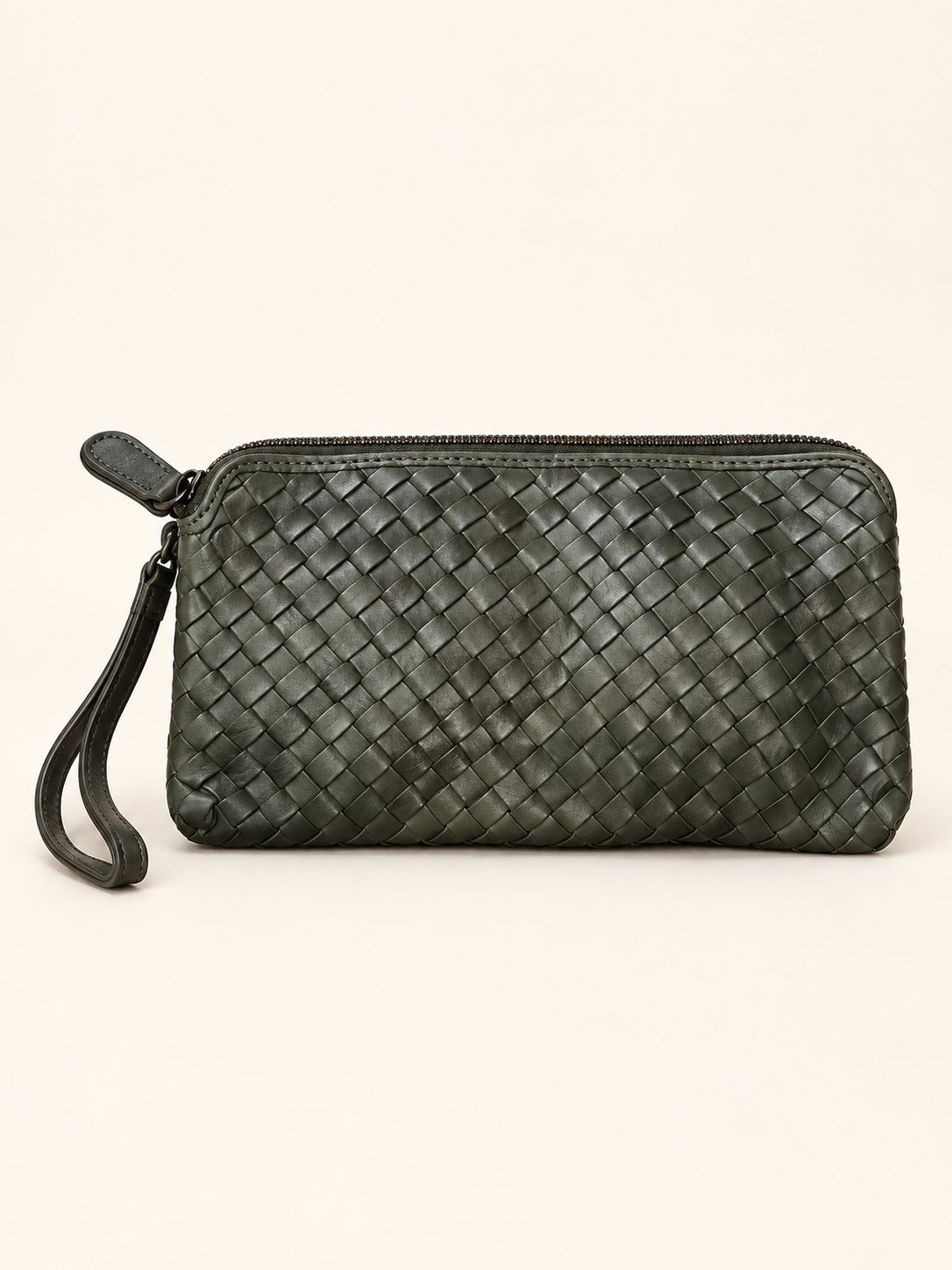 Elora Wristlet-Dark Forest Green
