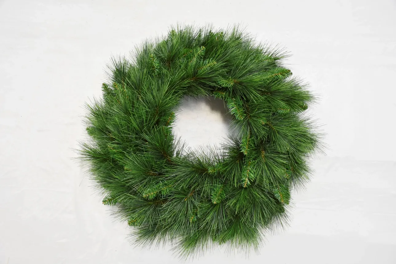 Christmas Long Needle Pine Wreath 30"