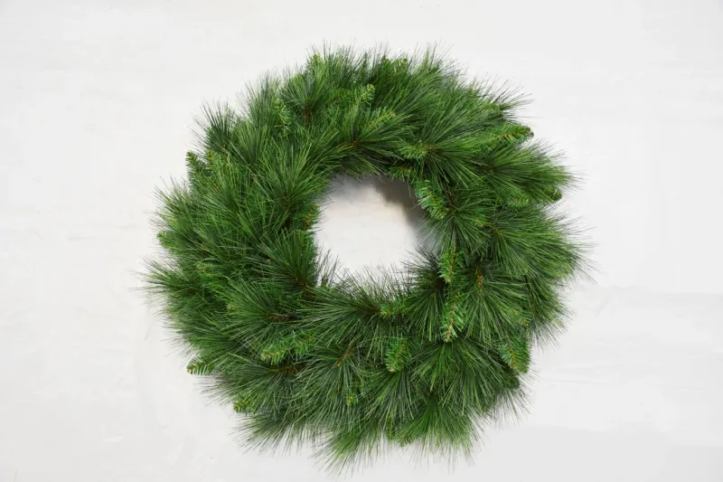 Christmas Long Needle Pine Wreath 30"