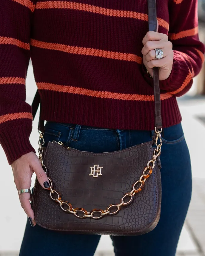 Charlee Crossbody-Chocolate