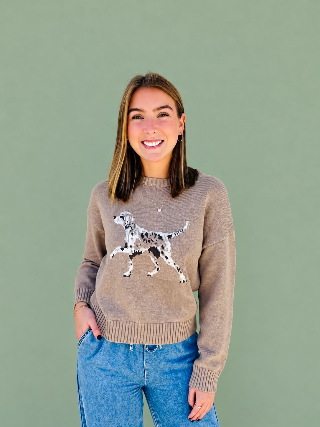 The Amelia Khaki Top