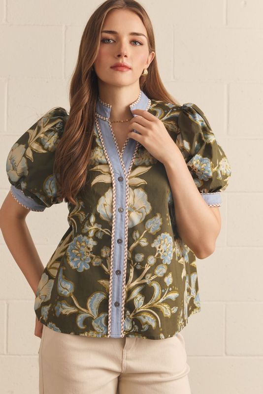 Autumn Heirloom Floral Top