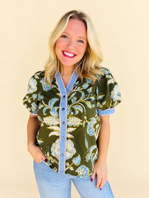 Autumn Heirloom Floral Top