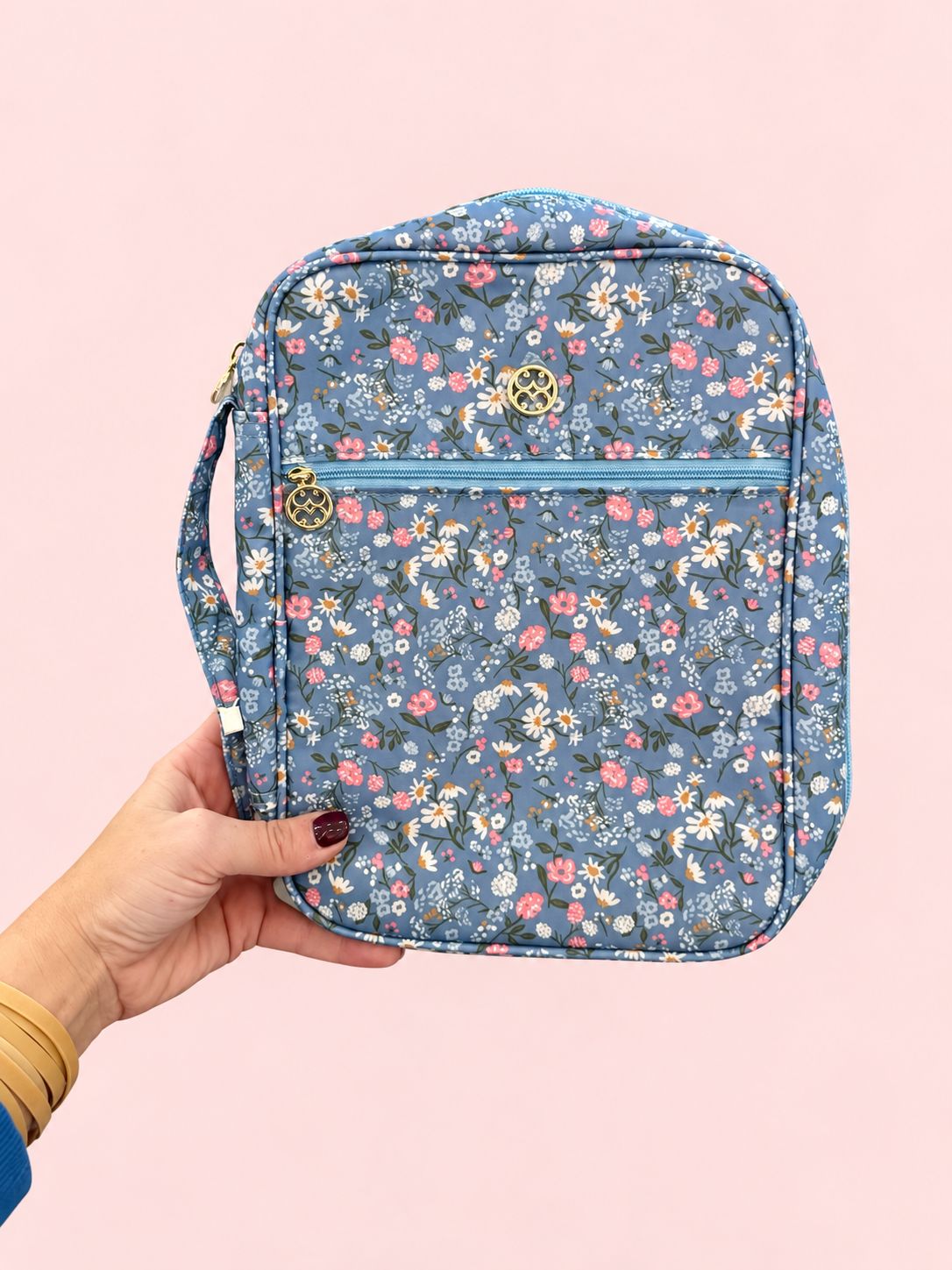 Bible Cover Printed Petal Charm Cornflower