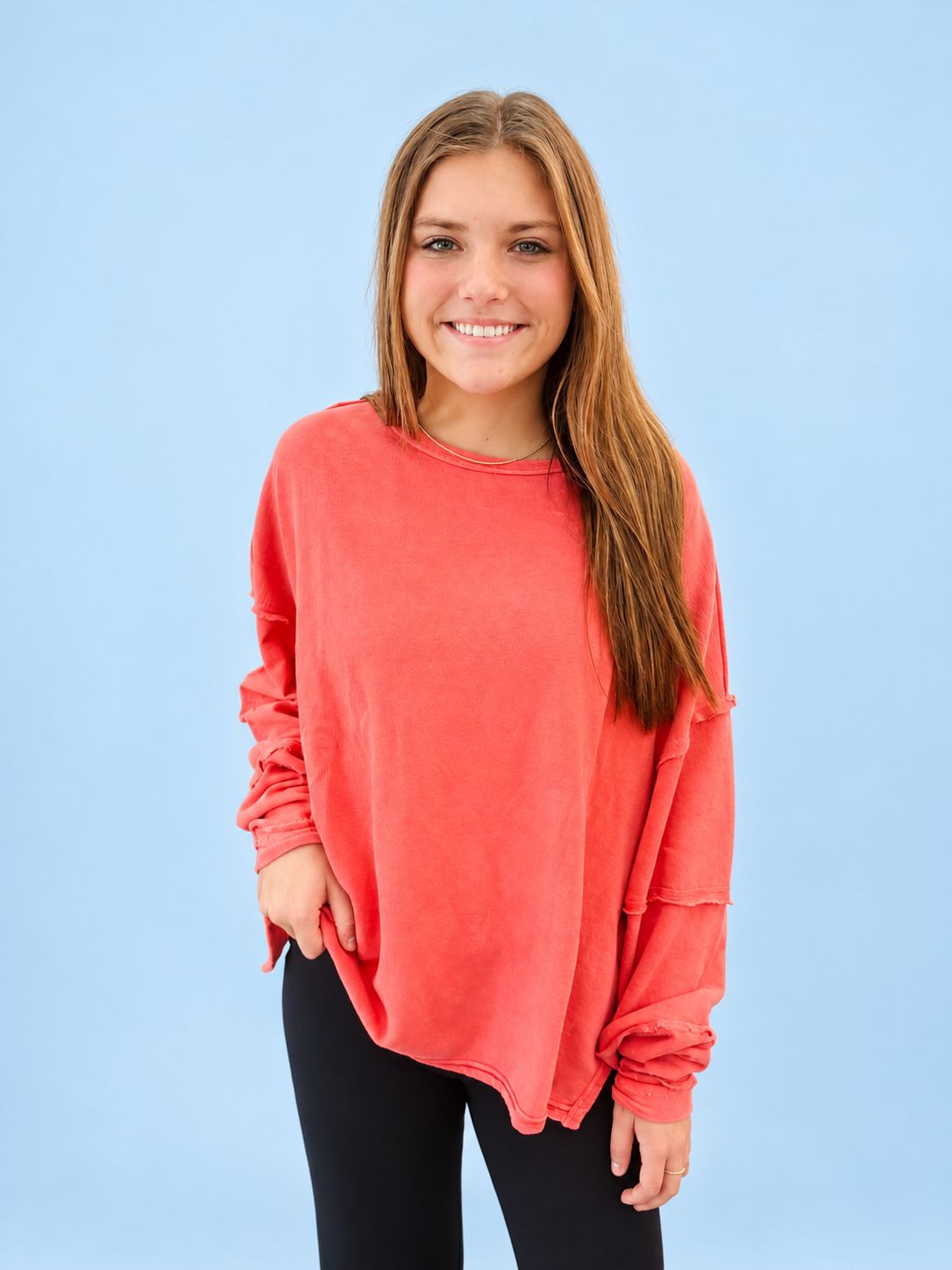 BC Blushed Brick Oversized LS Top