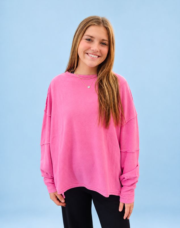 BC Mulberry Oversized LS Top