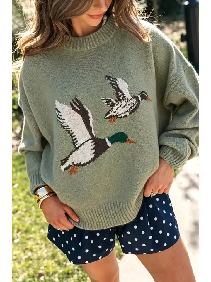 Flying Mallard Knit Sweater