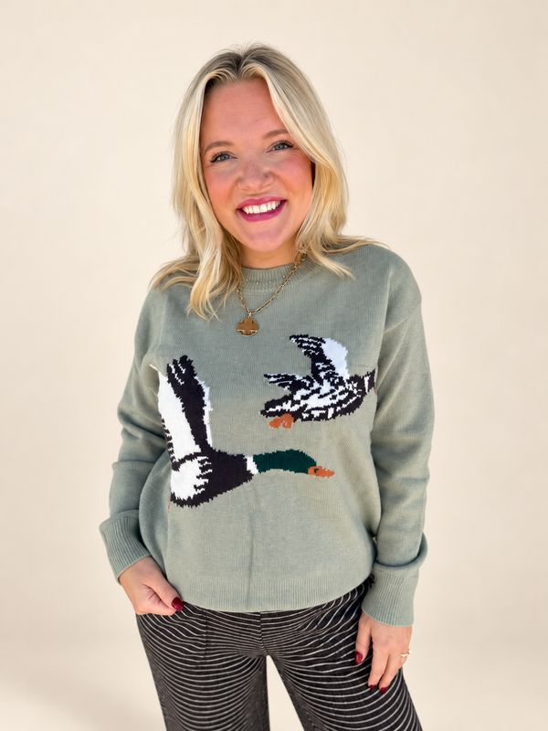 Flying Mallard Knit Sweater