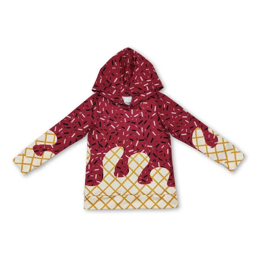 Red Ice Cream Hoodie
