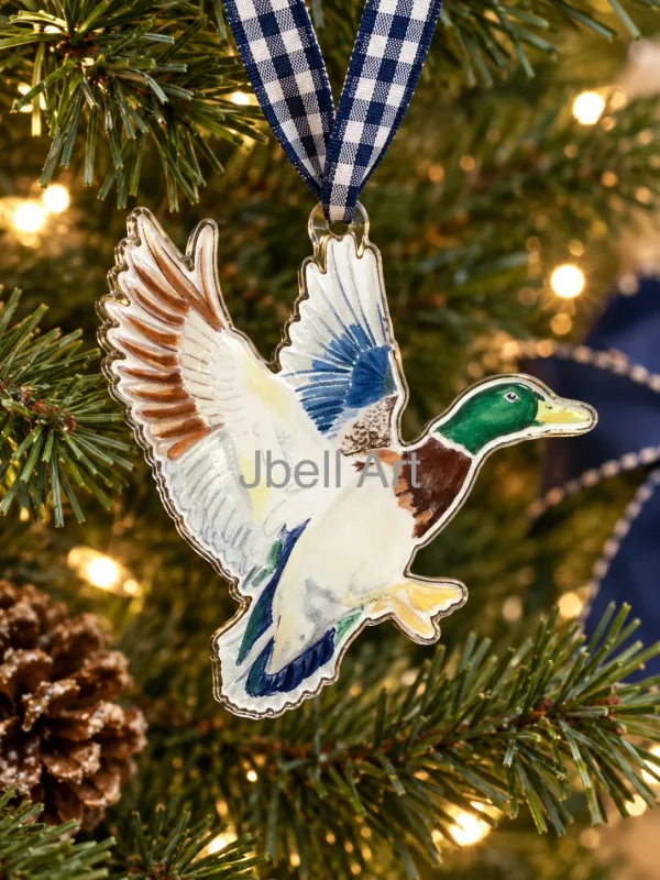 VG Mallard Duck Watercolor Ornament