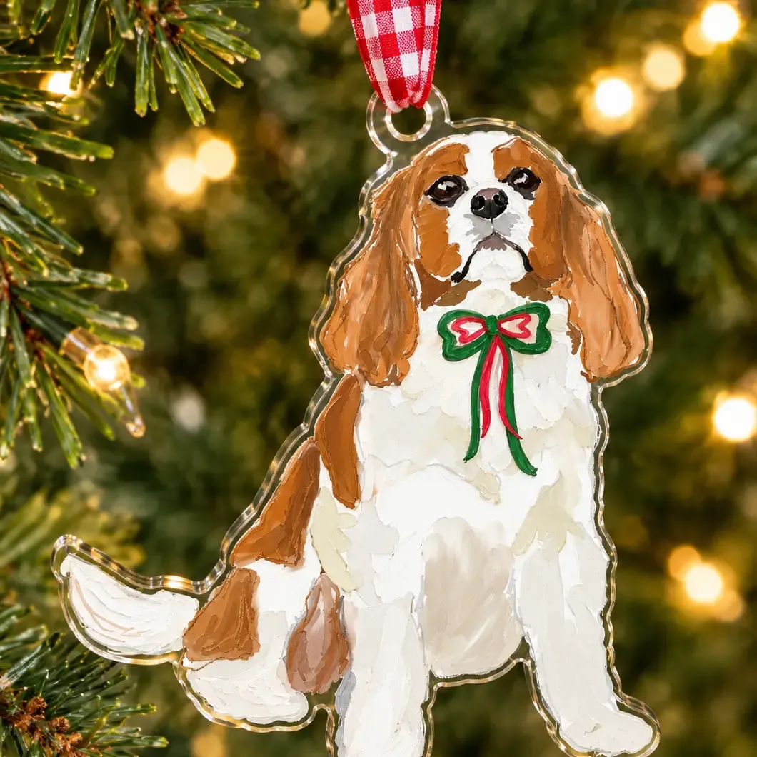 VG King Charles Cavalier Acrylic Ornament