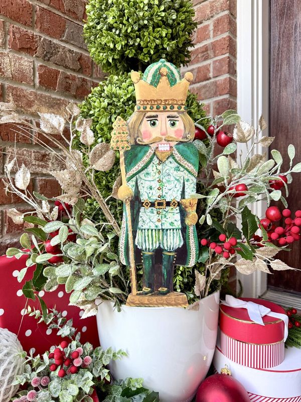 VG Green Chinoiserie Nutcracker