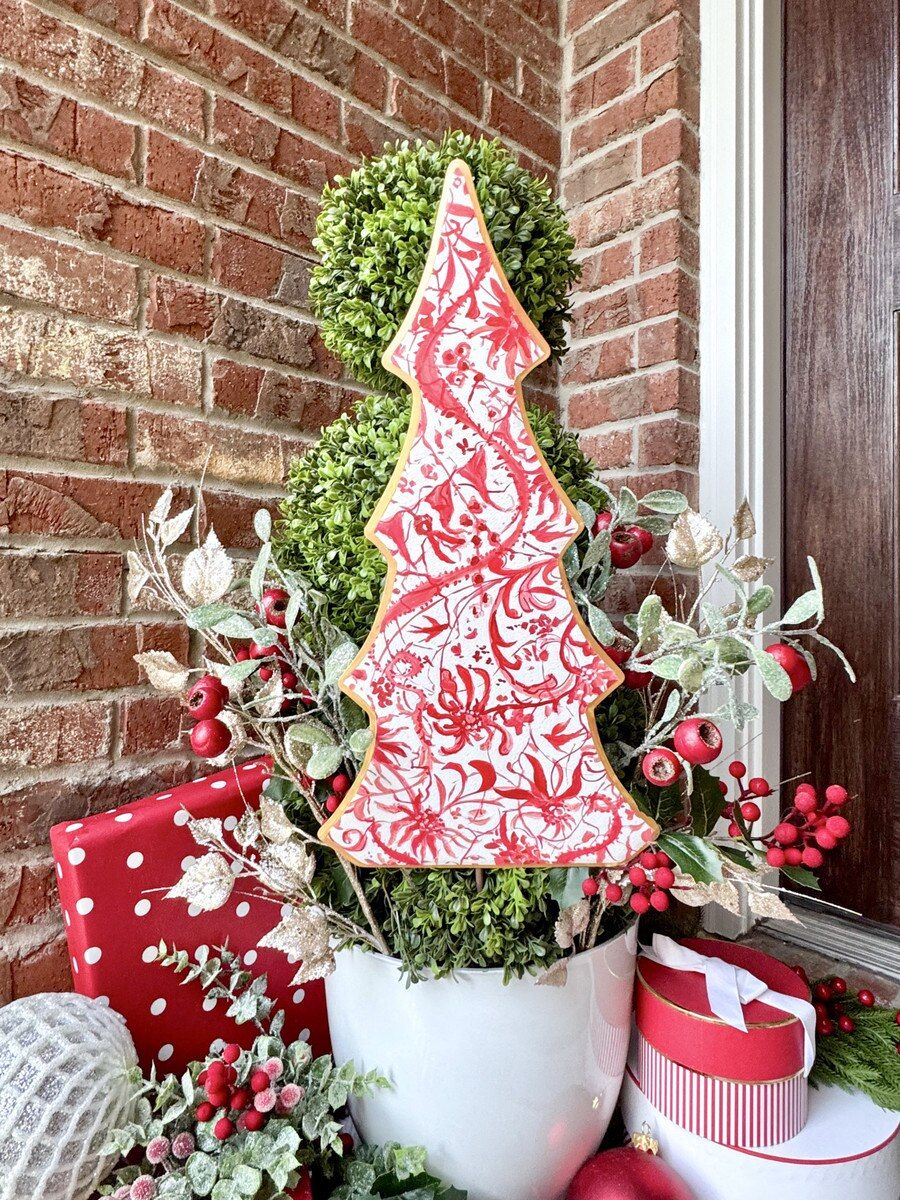 VG Red Chinoiserie Tree