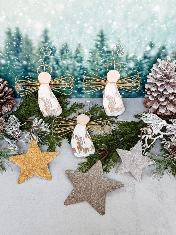 VG Angel Wire Wings Ornament