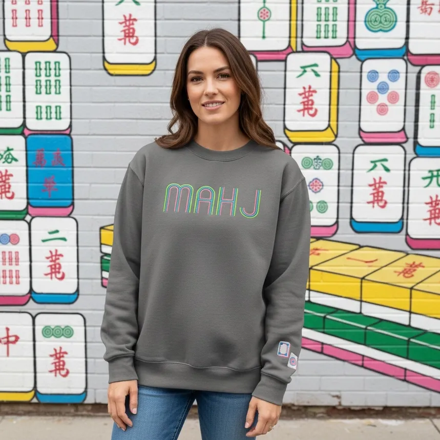 Mahj Retro Embroidery Sweatshirt