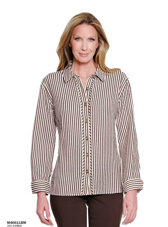 Deep Brown Hi-Lo Top