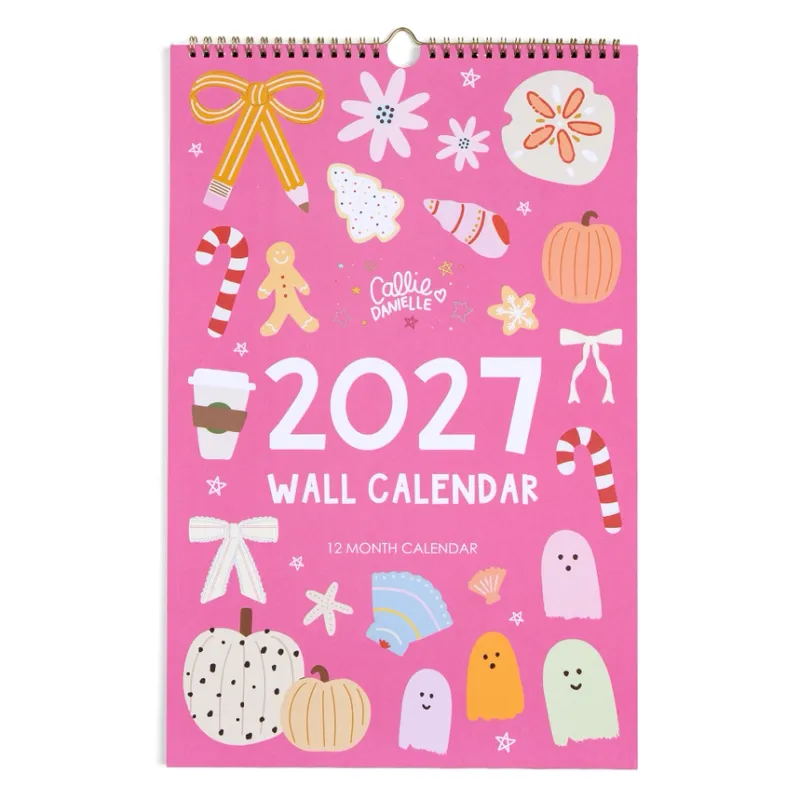 Callie Danielle 2027 Spiral Hanging Wall Calendar