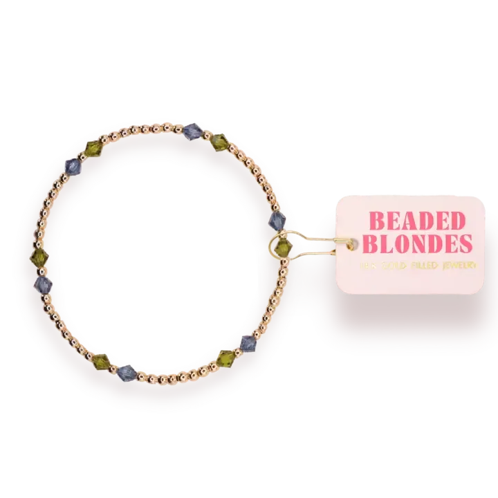 VG Charlotte Bracelet in Denim &amp; Olive S/M